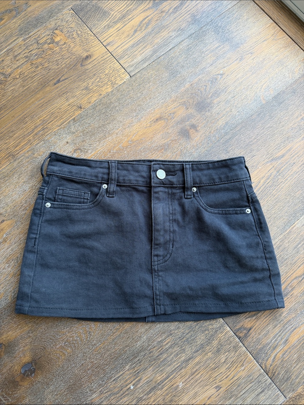 Pacsun Black Denim Mini Skirt